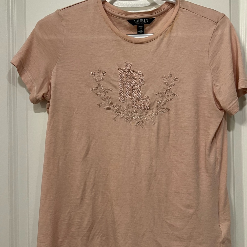 Lauren Ralph Lauren Pink Polo Short Sleeve T-Shirt